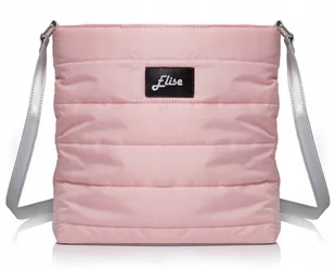 POLSKA TOREBKA PIKOWANA DAMSKA SHOPPER WOREK RÓŻ - Torby i wózki na zakupy - miniaturka - grafika 1