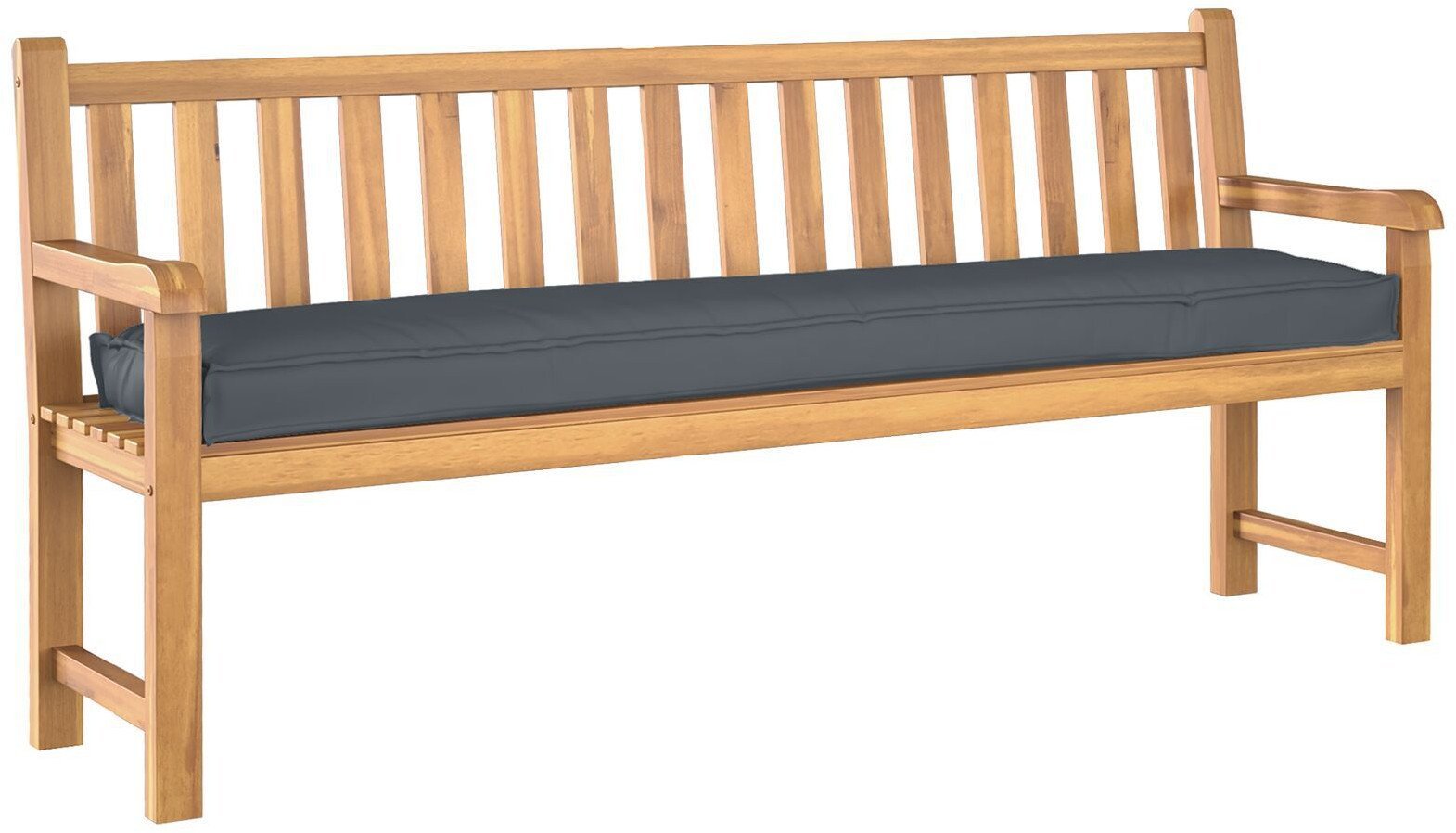 vidaXL Poduszka na paletę na ławkę antracytowa 180x40x8 cm tkanina Oxford 42001668