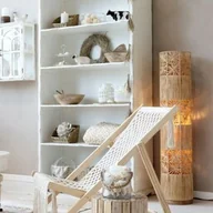 Lampy stojące - Lampa Podłogowa Pleciona Boho Chic Anique - miniaturka - grafika 1