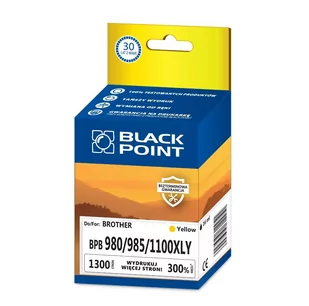 Black Point Atrament Black Point Brother LC1100/980XLY - yellow BPBLC1100/980XLY - Naboje i atramenty - miniaturka - grafika 1