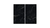 Deski do krojenia - Allboards Szklana deska do krojenia CZARNY MARMUR 2 sztuki 30x52cm deska kuchenna płyta ochronna taca szklana HC52x30_00018 - miniaturka - grafika 1