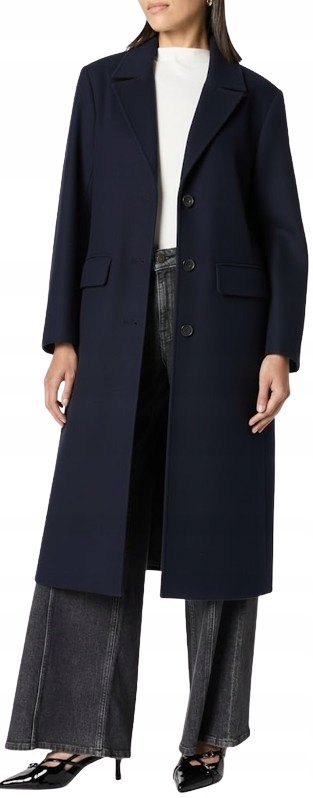 THE DROP GRANATOWY PŁASZCZ KLASYCZNY Z PODSZEWKĄ DŁUGI RĘKAW 2XL 1J7B