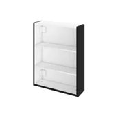 Szafki łazienkowe - Łazienkowy korpus słupka modułowego Remix Black Mat 45 x 14 x 58 Sensea - miniaturka - grafika 1