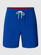 Kąpielówki męskie - Spodenki kąpielowe z detalami w kontrastowym kolorze - miniaturka - grafika 1