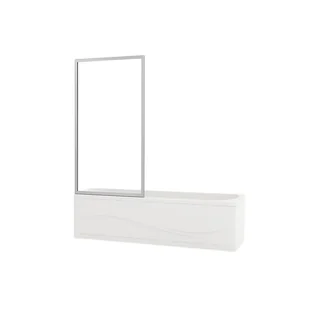 SILLA PARAWAN NAWANNOWY VESTON 1-SKRZYDŁOWY FIX 60X150 CHROM - Parawany nawannowe SILLA PARAWAN NAWANNOWY VESTON 1-SKRZYDŁOWY FIX 60X150 CHROM - Parawany nawannowe - miniaturka - grafika 1