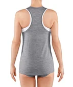 Koszulki i topy damskie - FALKE Damski Silk-Wool Tanktop, Grey-Heather, XS - miniaturka - grafika 1