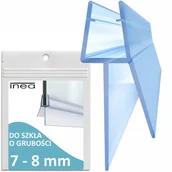 Uszczelki - 100 cm USZCZELKA DO KABINY PRYSZNICOWEJ DRZWI PARAWANU DOLNA POZIOMA 7-8mm 1 metr - miniaturka - grafika 1