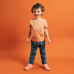 Koszulki dla chłopców - Reserved Reserved - T-shirt z nadrukiem - Pomarańczowy - grafika 1