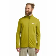 Kurtki męskie - Męski polar Jack Wolfskin KOLBENBERG FZ M chartreuse - S - miniaturka - grafika 1