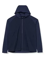 Bluzy męskie - Hackett London Męska bluza z kapturem HS Travel HDY FZ, granatowa, XL, granatowy, XL - miniaturka - grafika 1