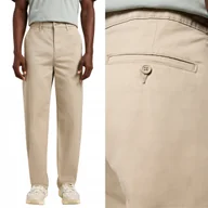 Spodnie męskie - Lee RELAXED CHINO Stone Chetopa Twill LUŹNE BEŻOWE CHINOSY W32 L32 - miniaturka - grafika 1