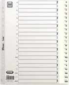 Przekładki do segregatorów - Elba Register Elba Strong-Line® Basic A4 PP hvid A-Å - miniaturka - grafika 1