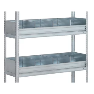 Ogrodzenie półkowe dla FIX, CLIP, 1000x400 mm - Szafy i regały magazynowe - miniaturka - grafika 2