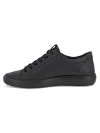 Trampki damskie - Ecco Skórzane sneakersy "Soft 7" w kolorze czarnym - miniaturka - grafika 1