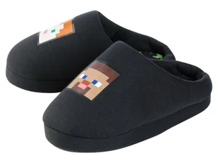 Minecraft Kapcie dziecięce (28/29, Czarny) - Buty dla chłopców - miniaturka - grafika 1