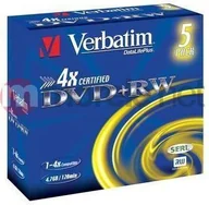 Nośniki danych - Verbatim DVD+RW 4.7 GB 4x 5 sztuk VERDVD20710 - miniaturka - grafika 1