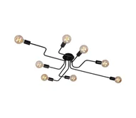 Lampy sufitowe - Briloner 2888-085 - Żyrandol natynkowy FARETTO 8xE27/60W/230V czarne - miniaturka - grafika 1