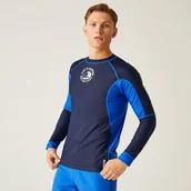 Kąpielówki męskie - Regatta Męski rashguard Long Sleeve Granatowo-niebieski, Rozmiar: 2XL - miniaturka - grafika 1