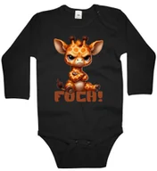 Body dla niemowląt - Body dziecięce Śmieszna Mała Obrażona Żyrafa Żyrafka Foch 98/104 - miniaturka - grafika 1