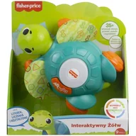 Zabawki interaktywne dla dzieci - Fisher Price Interaktywny Żółw Linkimals GXK40 - miniaturka - grafika 1