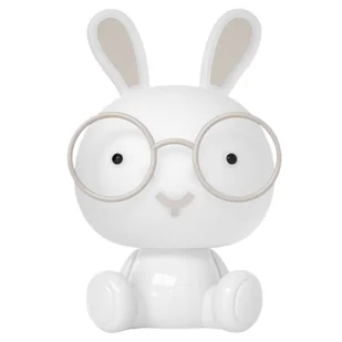 Lampka nocna dziecięca Królik 325631 Polux z funkcją RGB biała - Lampy stojące - miniaturka - grafika 1
