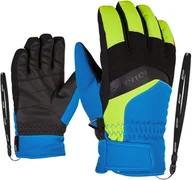 Rękawice narciarskie - Ziener Ziener Labino AS Gloves Kids, niebieski/zielony 7 2021 Rękawice narciarskie 801948-798-7 - miniaturka - grafika 1