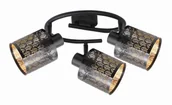 Lampy sufitowe - Tuluza - spirala 3 płomienna czarna 840533-02 - miniaturka - grafika 1