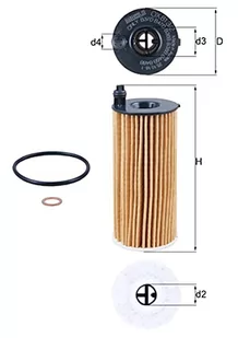 MAHLE OX 813/2D filtr oleju - Filtry oleju - miniaturka - grafika 1