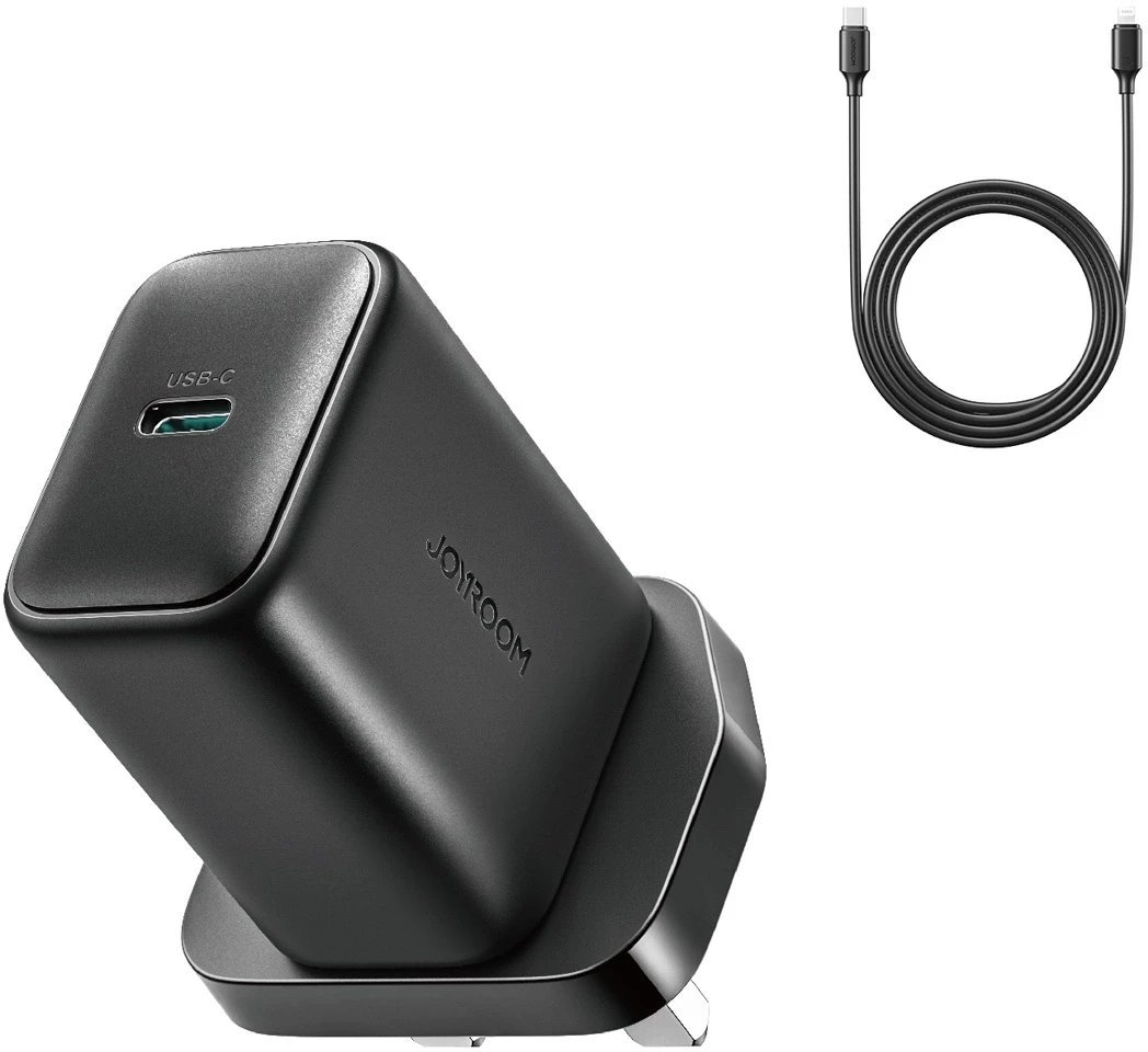 Ładowarka sieciowa Joyroom JR-TCF23 25W z kablem USB-C 1m - czarna