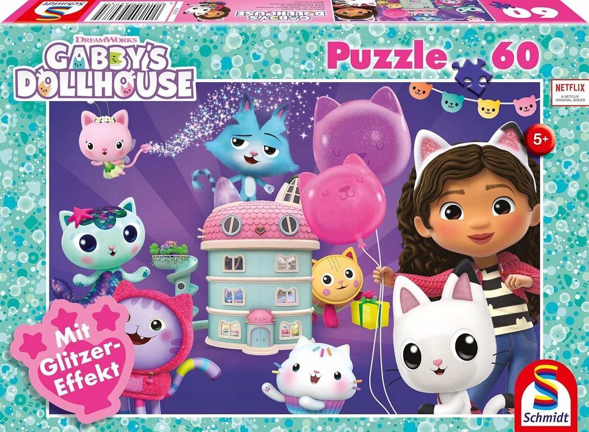 Gabby'S Dollhouse Puzzle Gabi Puzzle Edukacja Prezent Dla Dzieci