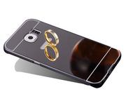 Etui i futerały do telefonów - Etui bumper plecki mirror do Samsung Galaxy S7 Edge Czarne - miniaturka - grafika 1