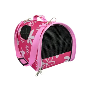 Hilton TORBA TRANSPORTOWA RÓŻOWA KWIATY 43X24X26CM DLA KOTA/PSA 103-400033-16 - Transportery dla kotów - miniaturka - grafika 2