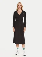 Sukienki - Lacoste Sukienka codzienna EF6022 Czarny Slim Fit - miniaturka - grafika 1
