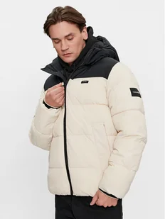 Calvin Klein Kurtka zimowa Crinkle K10K112227 Beżowy Regular Fit - Kurtki męskie - miniaturka - grafika 1