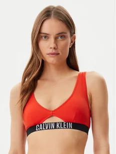 Calvin Klein Swimwear Góra od bikini KW0KW02745 Czerwony - Stroje kąpielowe - miniaturka - grafika 1