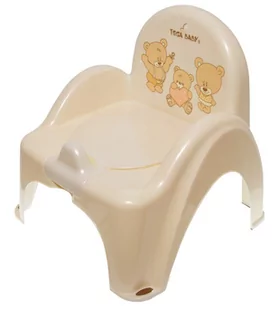 Tega Baby Baby Baby Nocnik Krzesełko Miś Beżowy - Nocniki - miniaturka - grafika 1