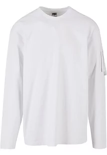 Urban Classics Męski T-shirt Sleeve Pocket z długim rękawem, biały, rozmiar L, biały, L - Koszulki męskie - miniaturka - grafika 1