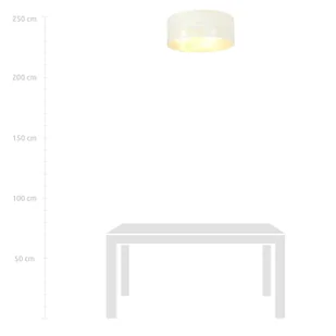 Emibig Aston plafon 3-punktowy biała/złota 1147/3 1147/3 - Lampy sufitowe - miniaturka - grafika 6