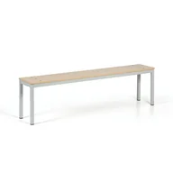Wyposażenie sportowe i gimnastyczne - Ławka do szatni, siedzisko - laminat, długość 1500 mm, brzoza - miniaturka - grafika 1