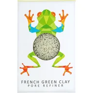 Akcesoria do oczyszczania twarzy - Konjac Sponge Konjac Sponge Gąbka Mini Rainforest Żabka z zieloną glinką do cery normalnej, mieszanej i tłustej - miniaturka - grafika 1