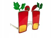 Dodatki do strojów karnawałowych - Okulary ''Krwawa Mary '' /1 sztuka - miniaturka - grafika 1