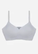 Biustonosze - Niebieski Elastyczny Biustonosz Bezszwowy Bez Fiszbin Edaelia - miniaturka - grafika 1