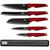 Noże kuchenne - Berlingerhaus ZESTAW 5 NOŻY KUCHENNYCH Z LISTWĄ BH-2694 2694 - miniaturka - grafika 1