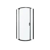 Kabiny prysznicowe - Kabina prysznicowa Splash 80 BLACK czarny profil szkło 6 mm KERRA - miniaturka - grafika 1