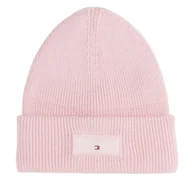 Czapki damskie - Czapka Tommy Jeans Tjw Linear Beanie AW0AW17913 Różowy - miniaturka - grafika 1