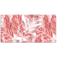 Podkładki na biurko - Podkładka na biurko Egzotyczne różowe liście 120x60 cm - miniaturka - grafika 1