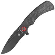Noże - Nóż składany Fox 40th Anniversary Knife Marble Carbon Fiber, Black PVD M390 (FX-F2017 R) - miniaturka - grafika 1