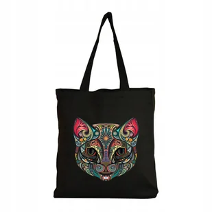 Eko Torba na ramię Zakupy Shopper Torebka Bawełniana Kot Akwarela Sztuka - Torby i wózki na zakupy Eko Torba na ramię Zakupy Shopper Torebka Bawełniana Kot Akwarela Sztuka - Torby i wózki na zakupy - miniaturka - grafika 1