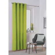 Zasłony - Zasłona z kółkami OXFORD 140 x 260 cm limonkowa - miniaturka - grafika 1