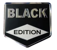 Akcesoria motoryzacyjne - NAKLEJKA WLEP NA AUTO SAMOCHÓD  WLEPKA ALUMINIOWA WYPUKŁA  BLACK EDITION  8 x 6,2cm 2/33325 - miniaturka - grafika 1